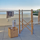 Séchoir À Linge Avec Roulettes Ushuaia - Blanc