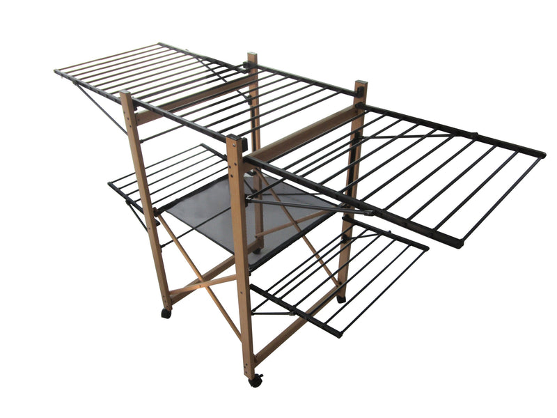 Séchoir À Linge Avec Roulettes Ushuaia - Noir