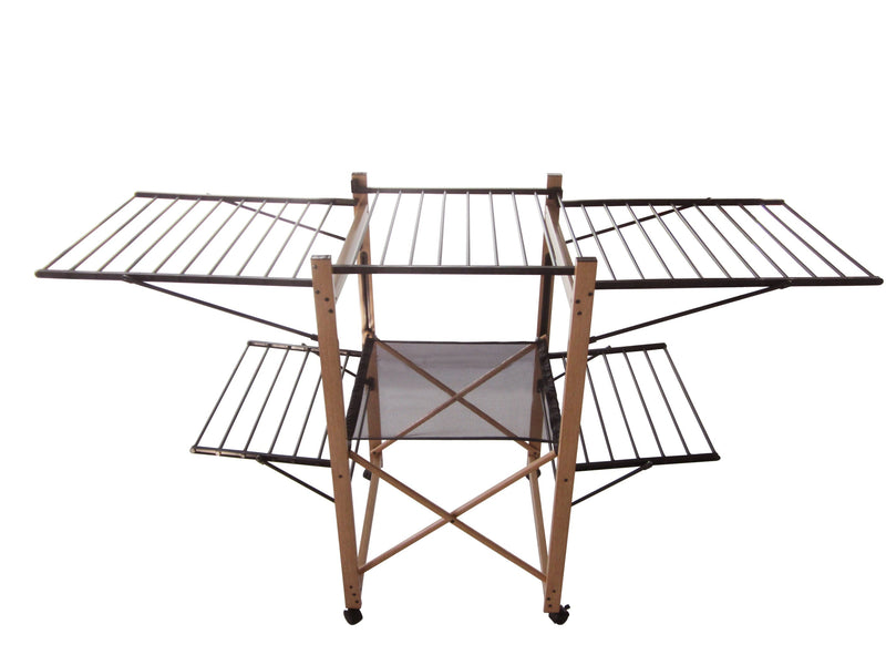 Séchoir À Linge Avec Roulettes Ushuaia - Noir