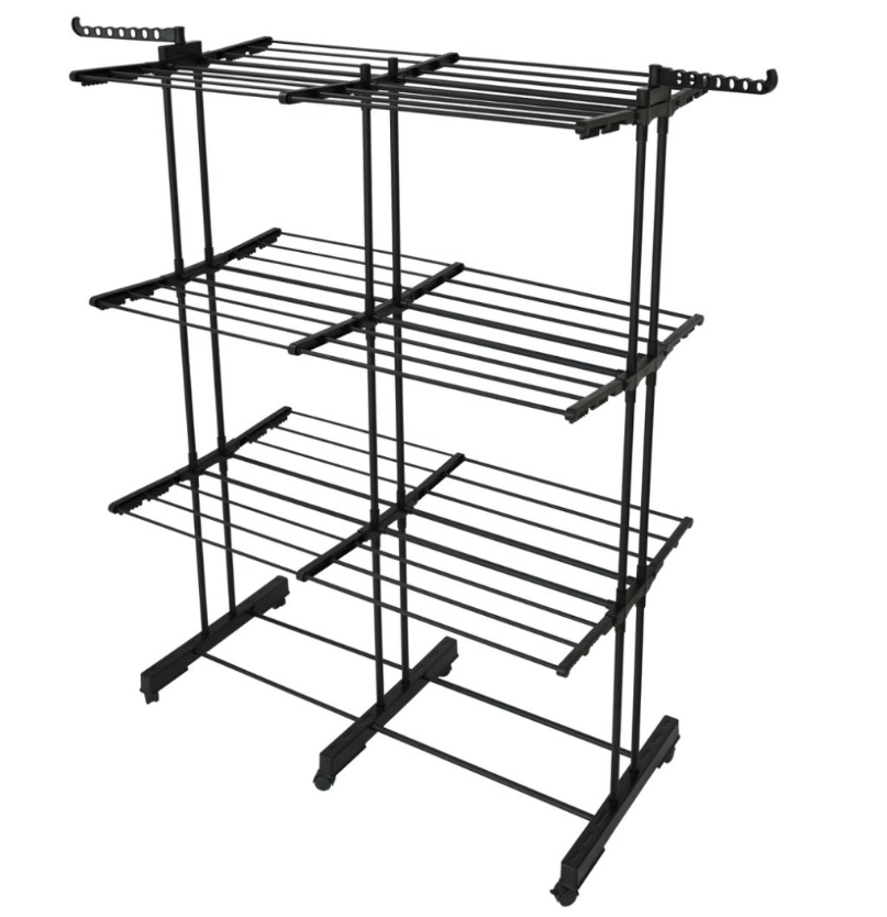 Tendedero para ropa Extra Xxl - 38M - 3 niveles - Negro