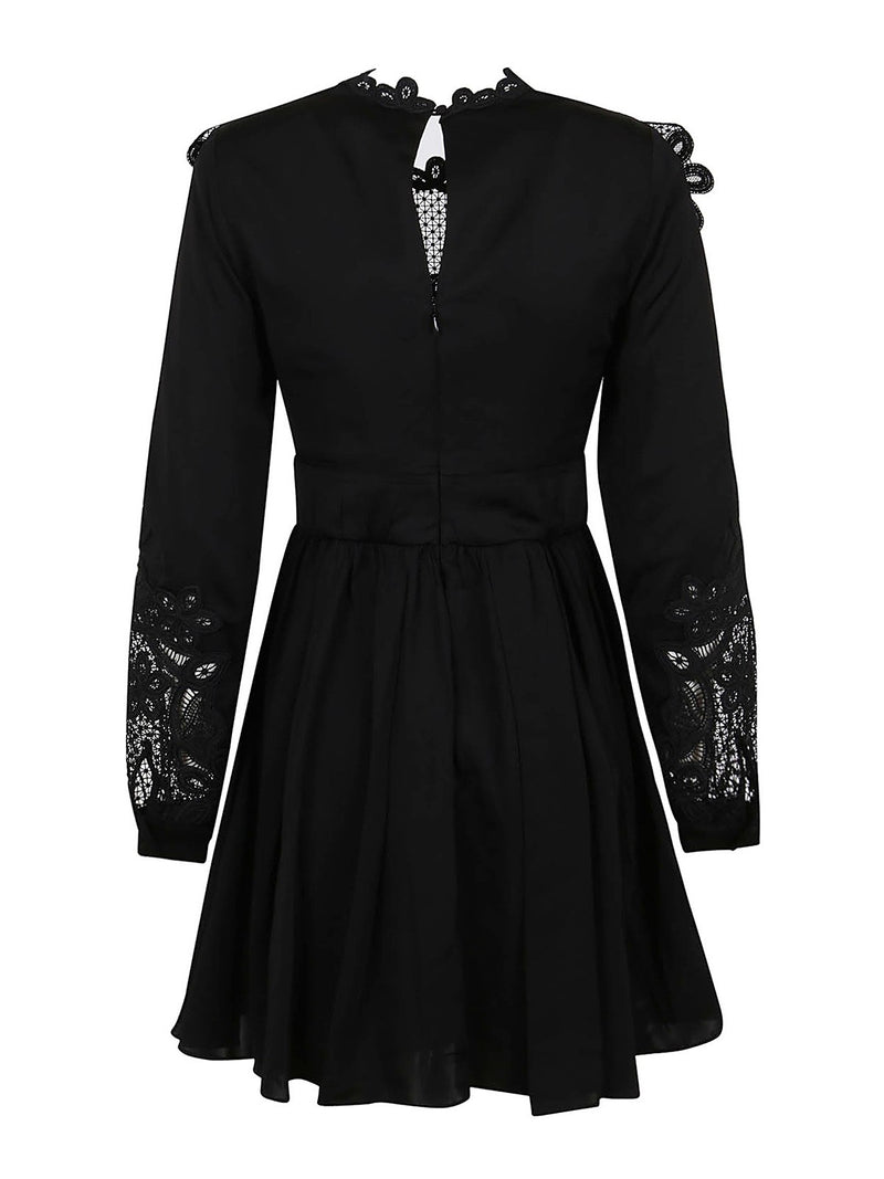 Self Portrait - Robe Dentelle Noir - Femme