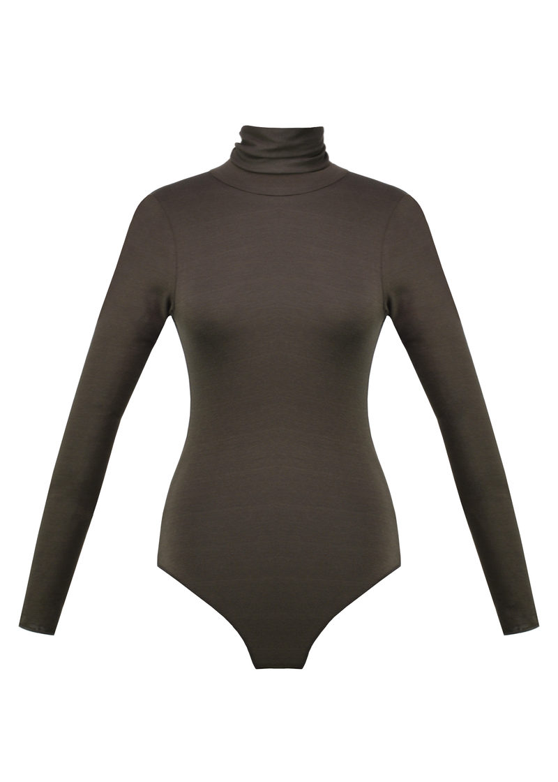 Body Belle Turtleneck - Brown