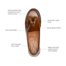 Mocasín Piel Brillante Camel - Lachoix