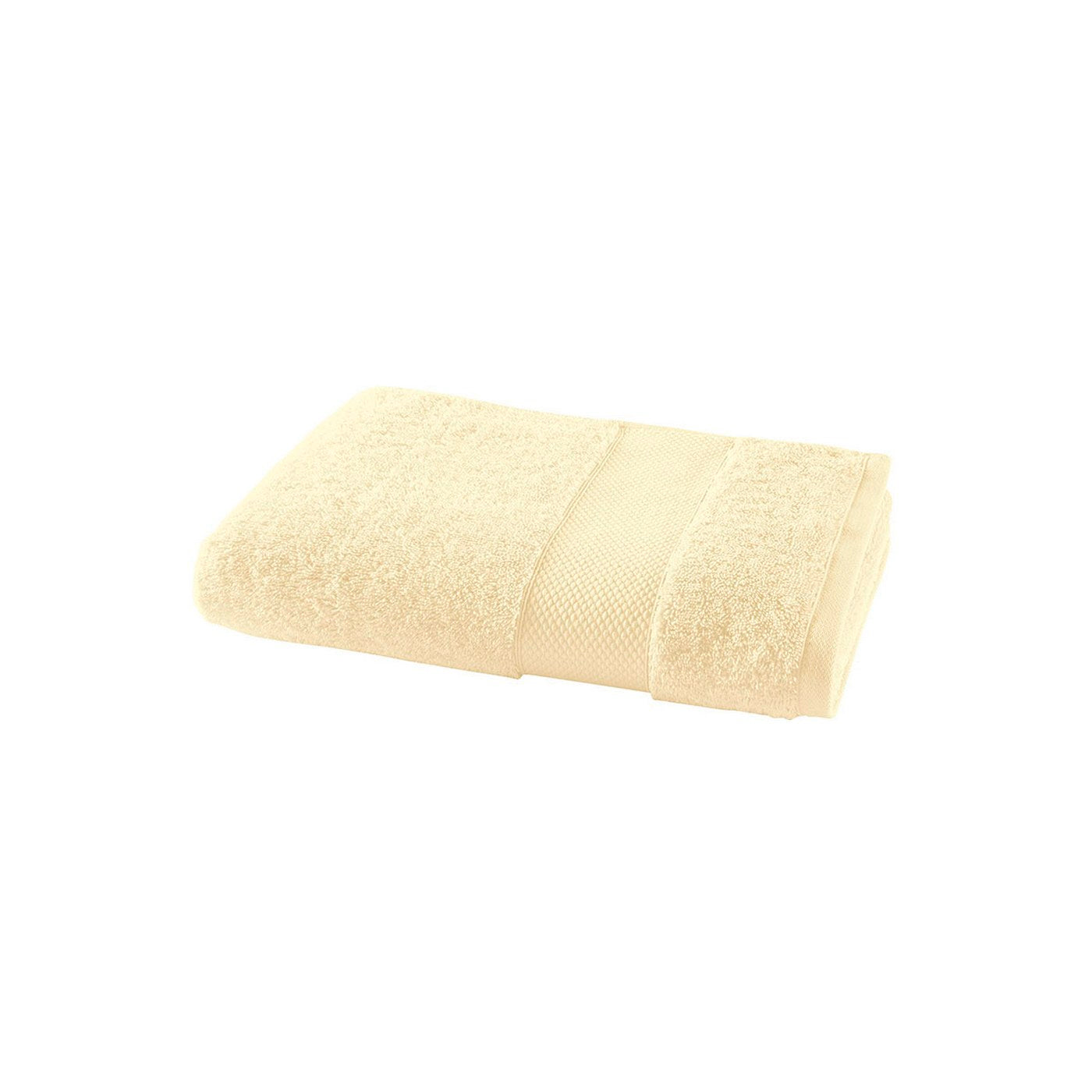 Éponge Unie - Serviette de Toilette - Jaune Clair