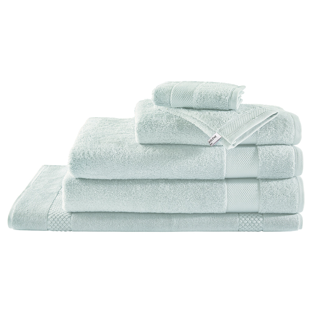 Éponge Unie - Serviette de Toilette - Bleu Pastel
