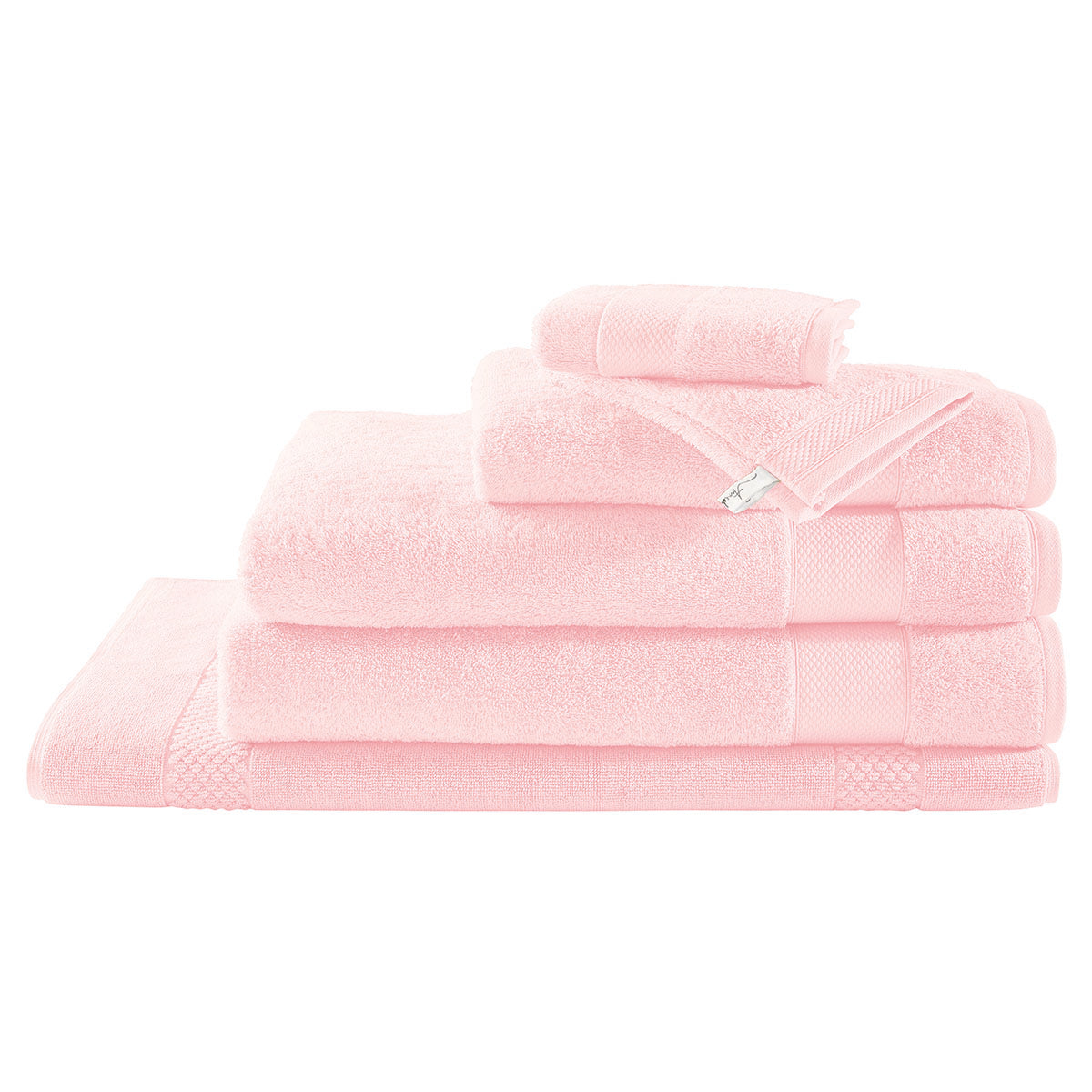 Plain Terry - Guest Towel - Pale Pink