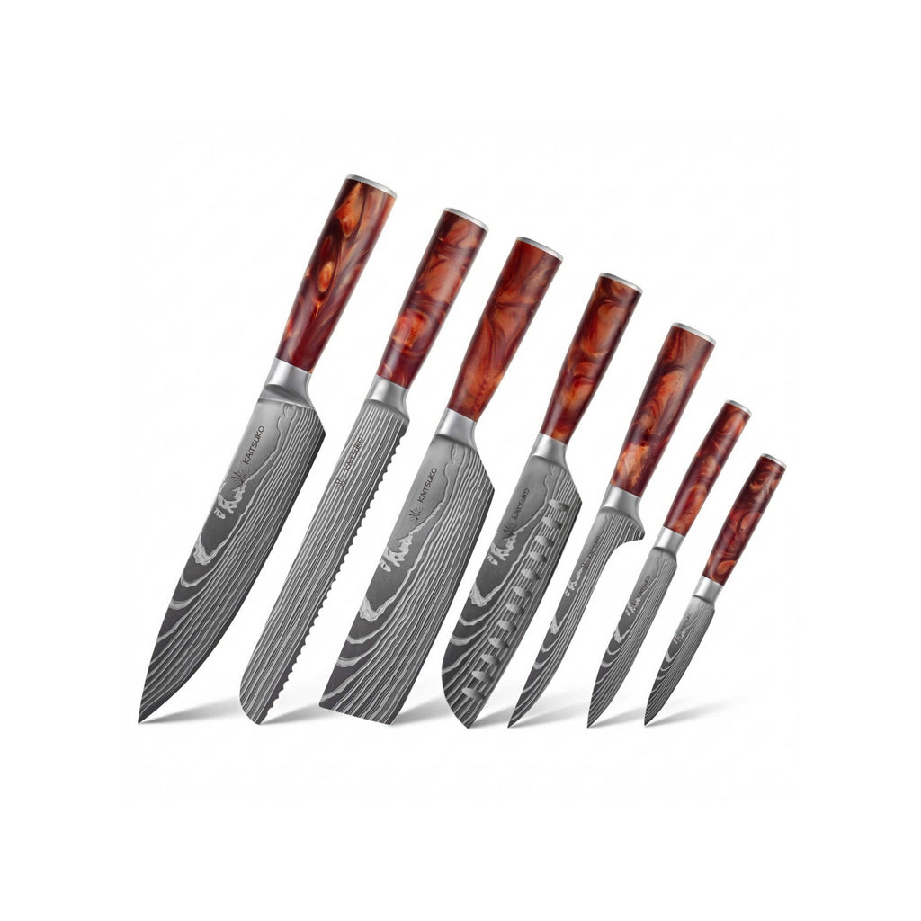 Set De 7 Couteaux Japonais - Chef Tanaka