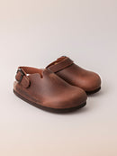 Zuecos Habana Shetland de piel engrasada