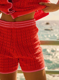 Polo Knitted Shorts - Strawberry