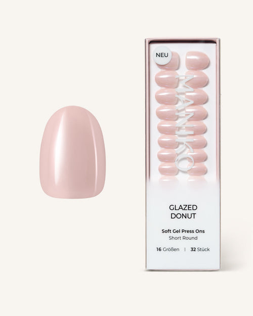 Glazed Donut (Court, Rond) - Press Ons