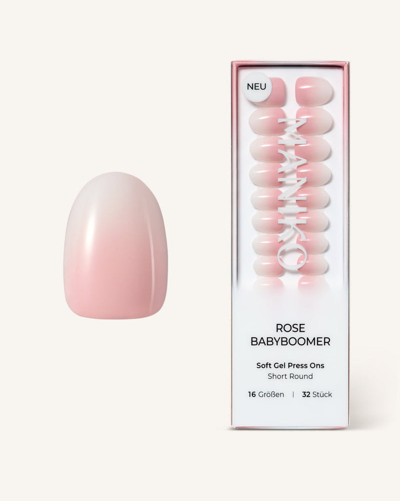 Rose Babyboomer (Court, Rond) - Press Ons