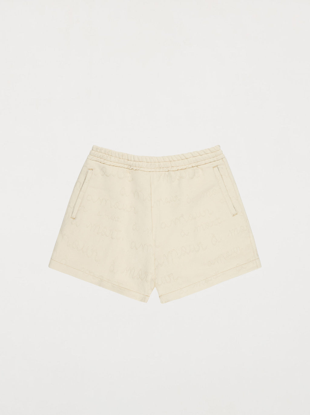 Short Amour Jacquard Écru