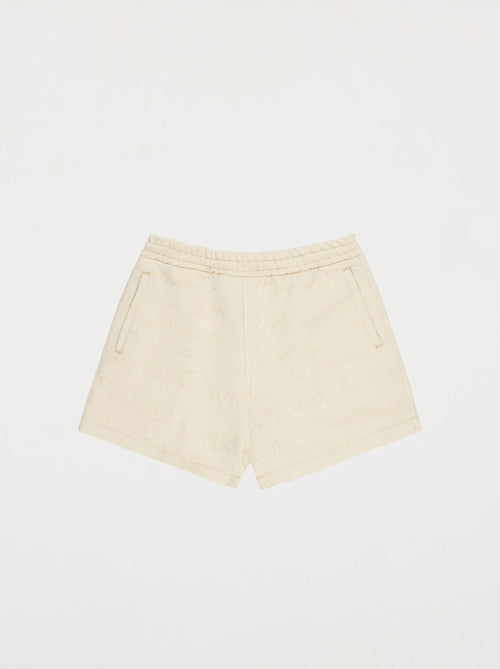 Short AMOUR jacquard écru