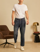 Reiko - Loose Simon Pants - Dark Blue - Man