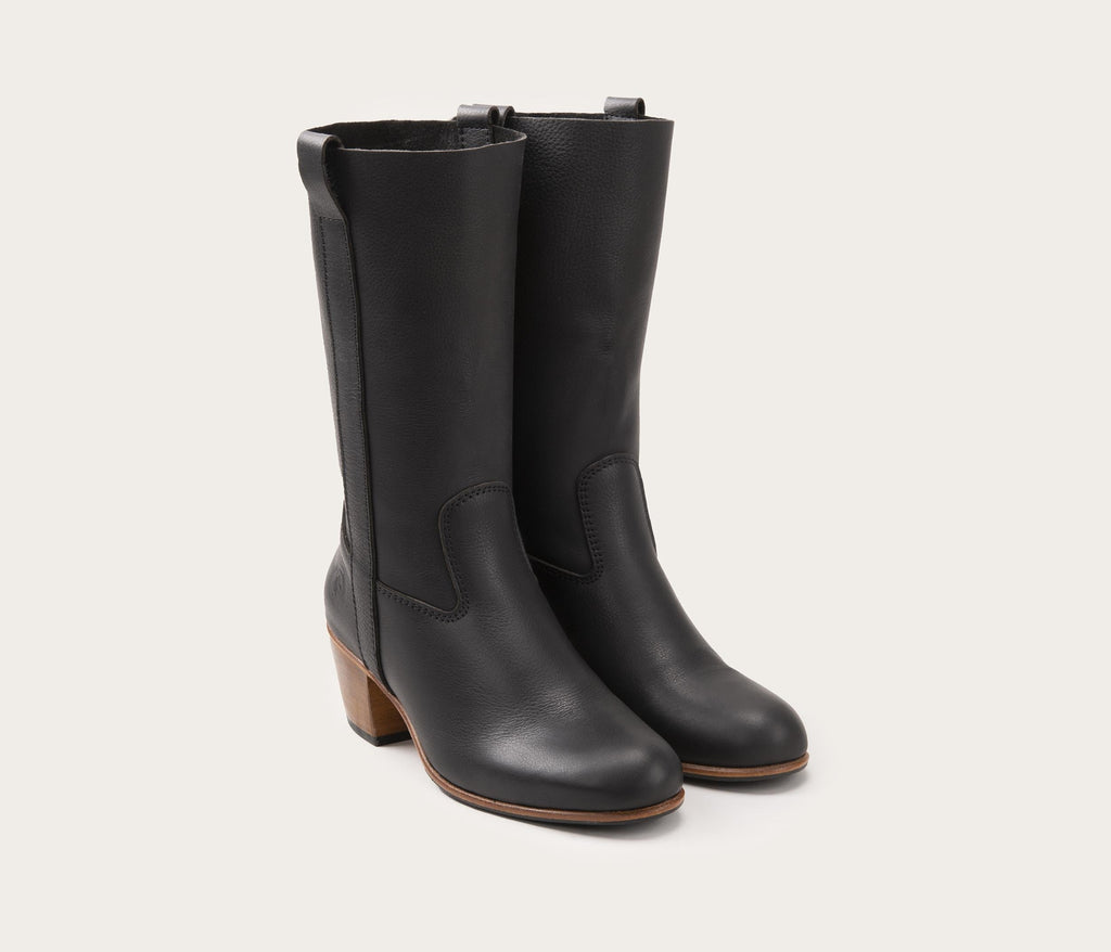 Stiefel Simone - Weiches Leder Schwarz - Damen