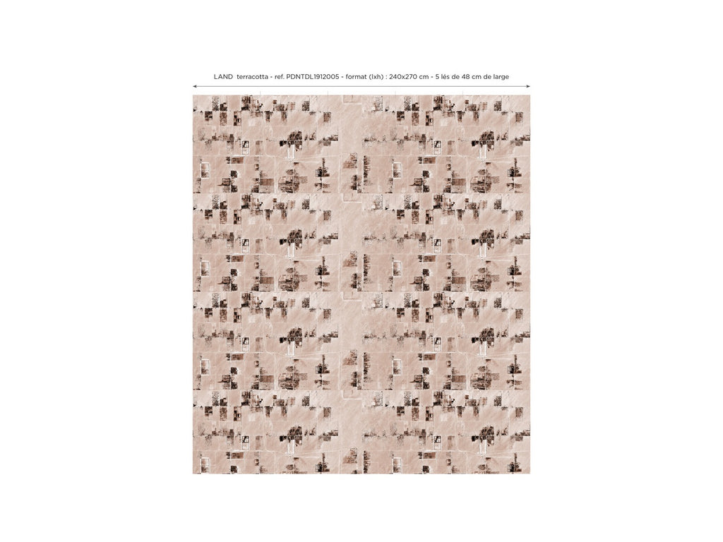 Papier Peint Panoramique Land - Terracotta