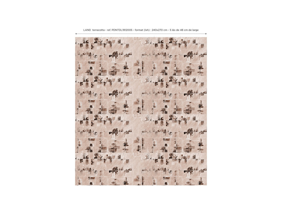 Papier Peint Panoramique Land - Terracotta