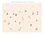 Papier Peint Panoramique Petits Bouquets - Multicolore