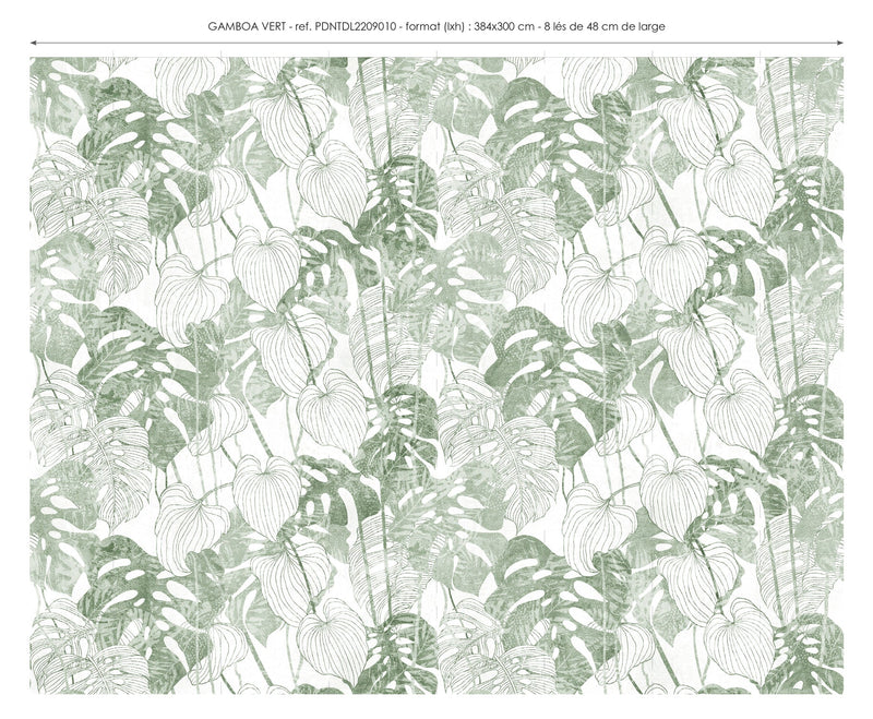 Lé Papiers De Ninon - Panoramic Wallpaper - Gamboa - Khaki