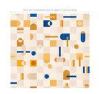 Taquin Panoramic Wallpaper - Cobalt