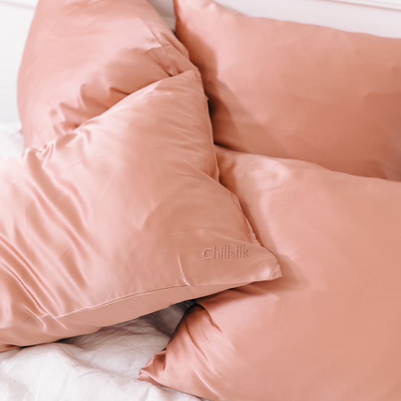 La Taie D'Oreiller En Soie - Rose Gold