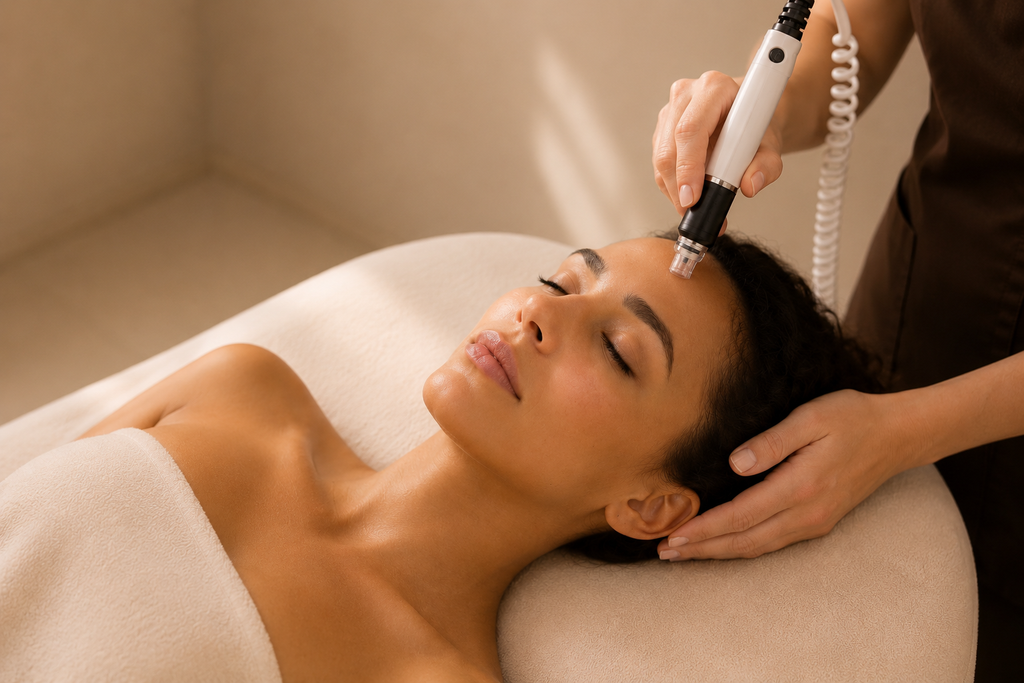 Skin Fusion – Aquafacial + Oxyfacial : Nettoyage Profond & Éclat + Diagnostic – 1 Séance
