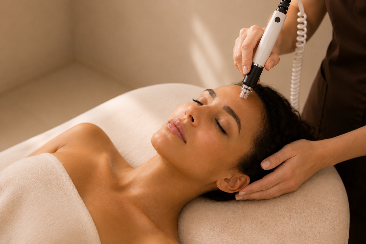 Skin Fusion – Aquafacial + Oxyfacial : Nettoyage Profond & Éclat + Diagnostic – 1 Séance