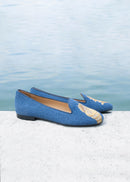 Pantuflas Shell - Azul - Mujer