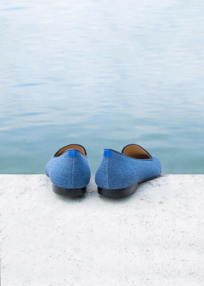 Pantuflas Shell - Azul - Mujer