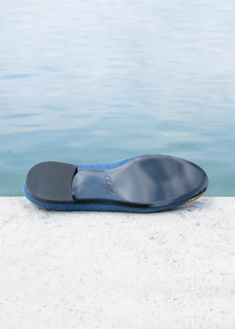 Pantuflas Shell - Azul - Mujer