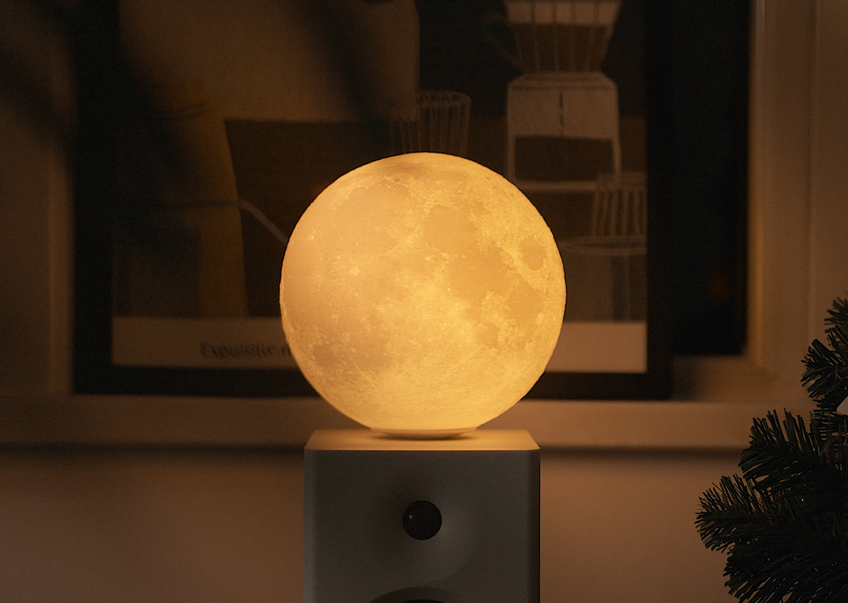 Lampe Lune - Bois - 2 Tailles