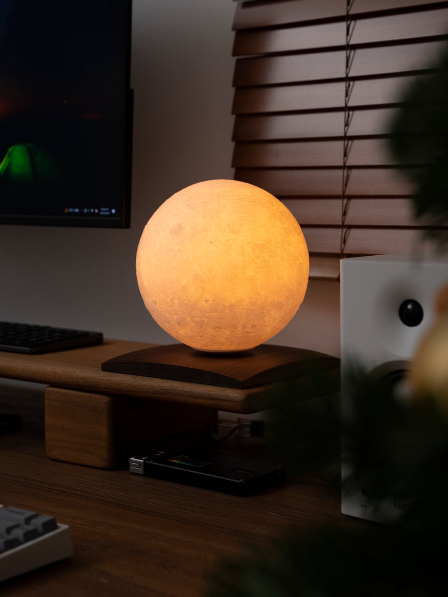 Lampe Lune - Bois - 2 Tailles