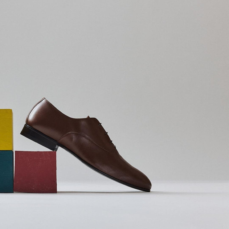 Richelieu Charles - Cuir De Veau Lisse - Chocolat