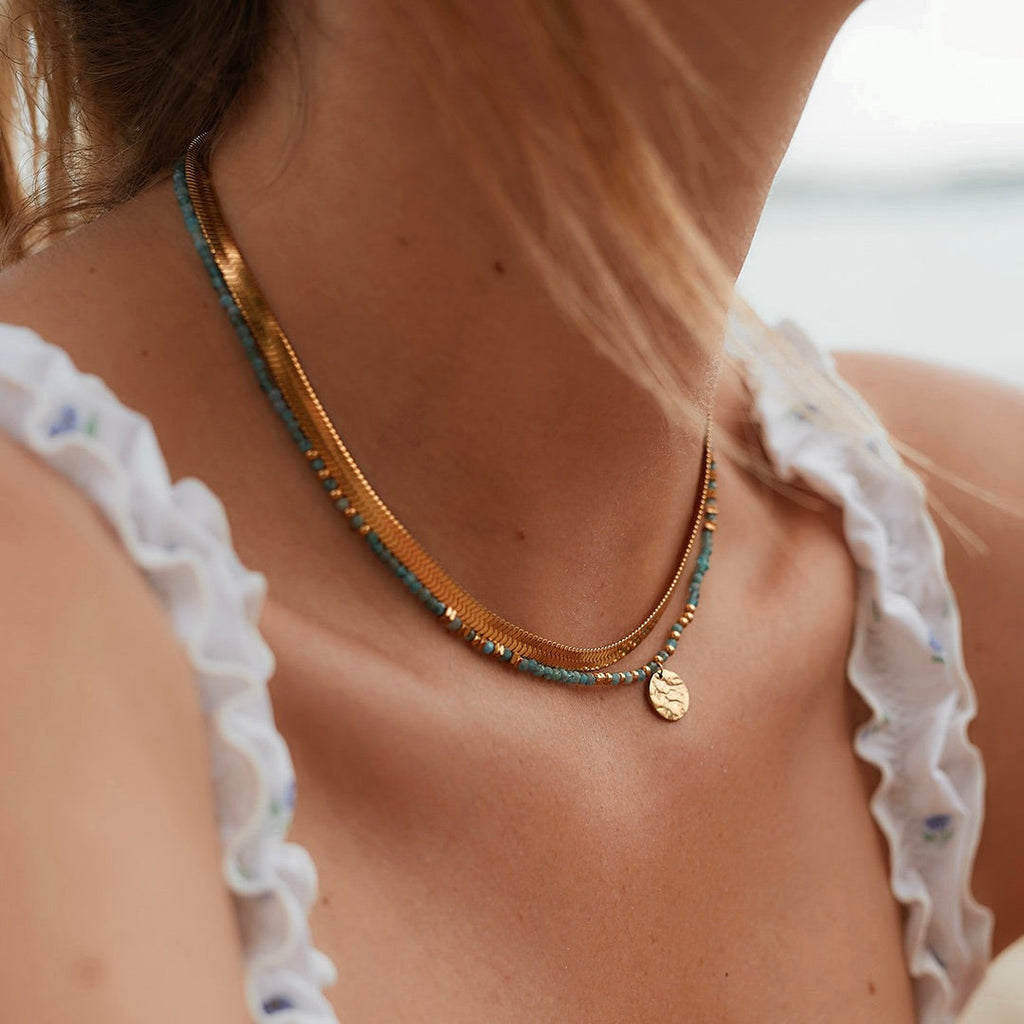 Collier Désert De Pierres Apatite