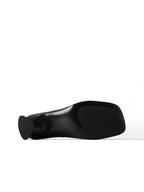 Soft Geometry Court Shoes - Black