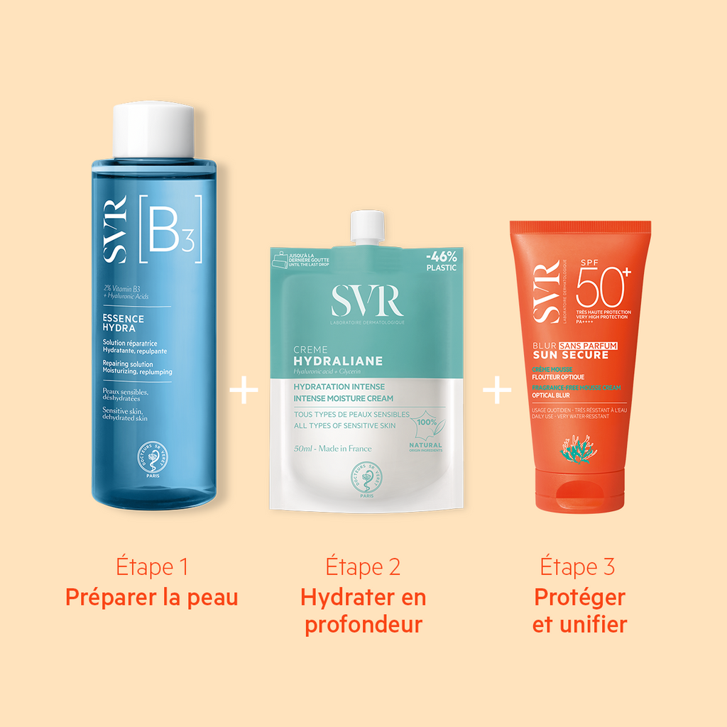Routine Solaire Quotidienne Hydraliane B3 Et Sun Secure