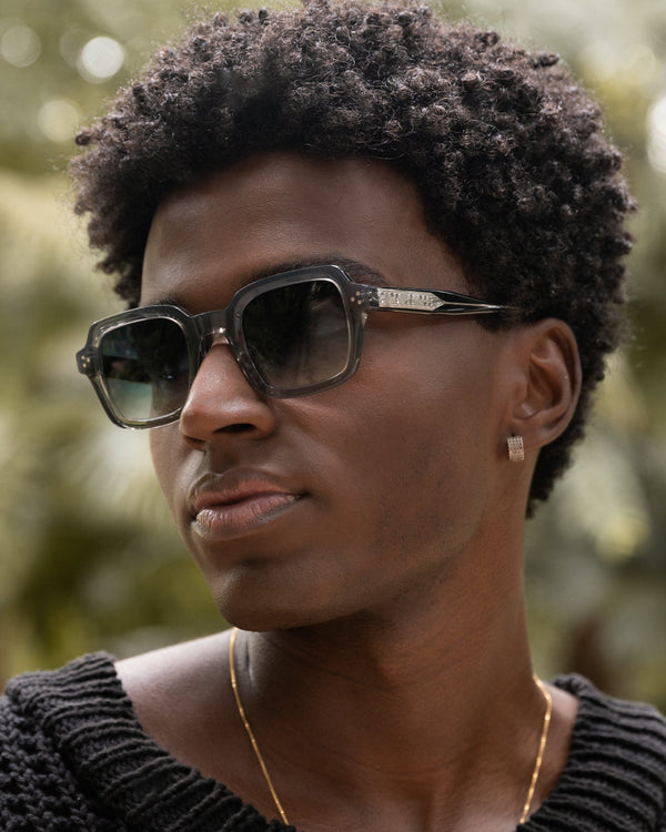 Lunettes De Soleil Solal - Gris Transparent - Homme