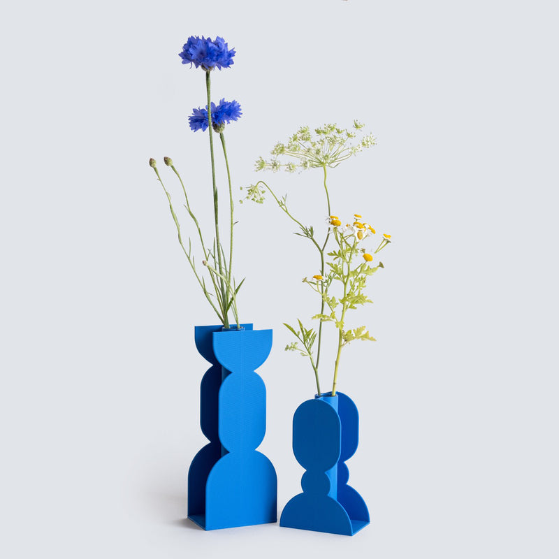 Soliflore Figure Vase - Cobalt