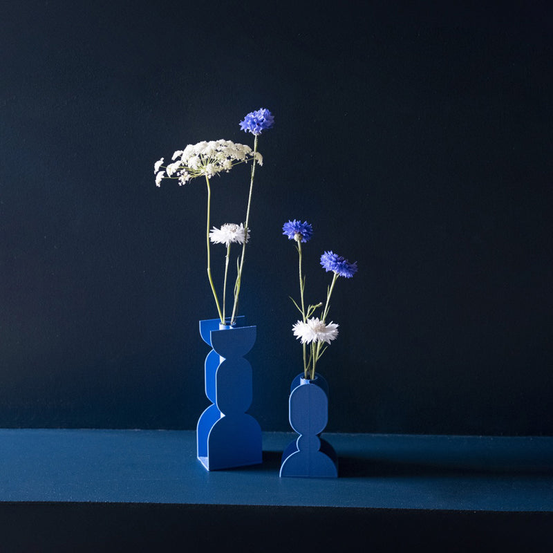 Soliflore Figure Vase - Cobalt