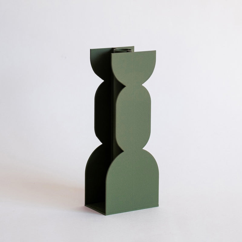 Soliflore Figure Vase - Olive Green