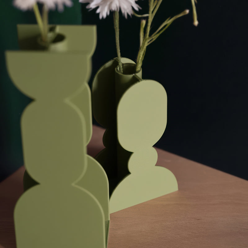 Soliflore Figure Vase - Olive Green