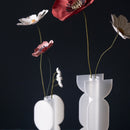 Small, Translucent, Figure-Shaped Soliflore Vase