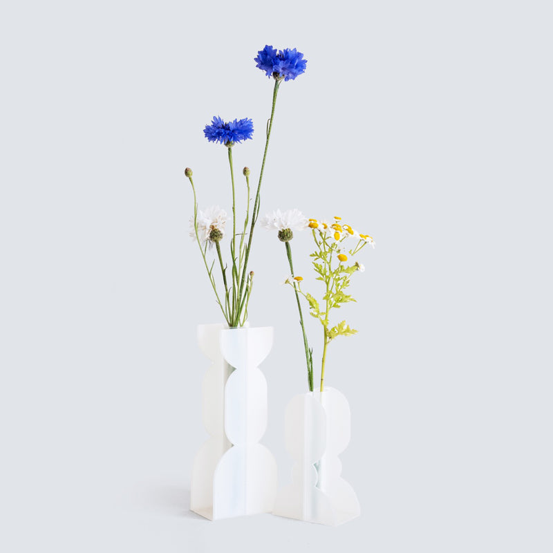 Small, Translucent, Figure-Shaped Soliflore Vase