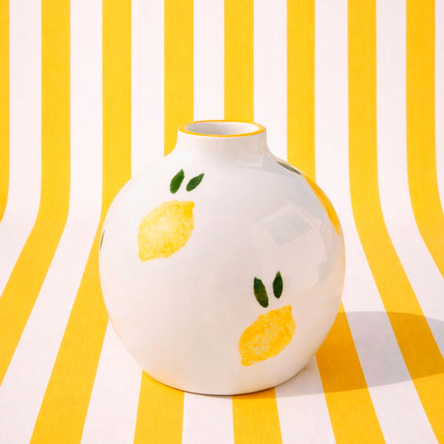 Soliflore En Céramique Mediterranea - Citron