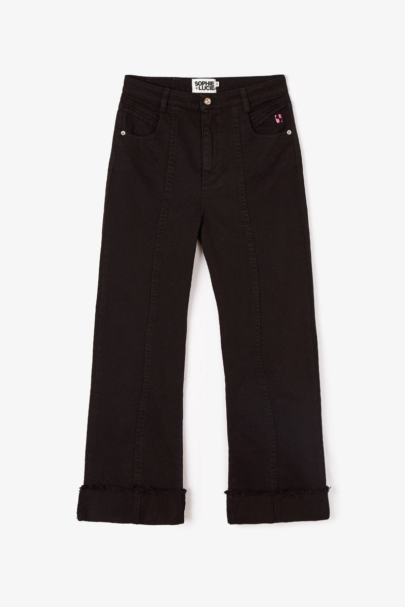 Jean 90'S Sergé Noir