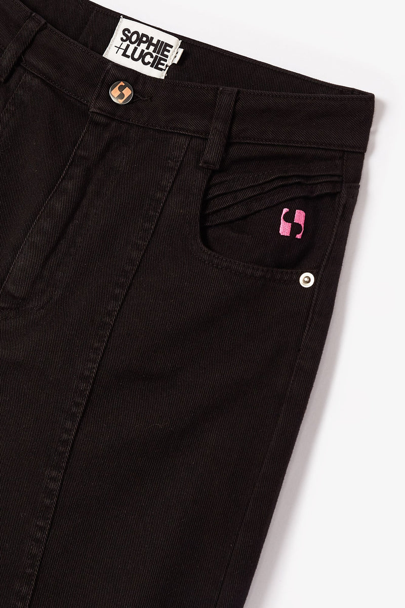 Jean 90'S Sergé Noir