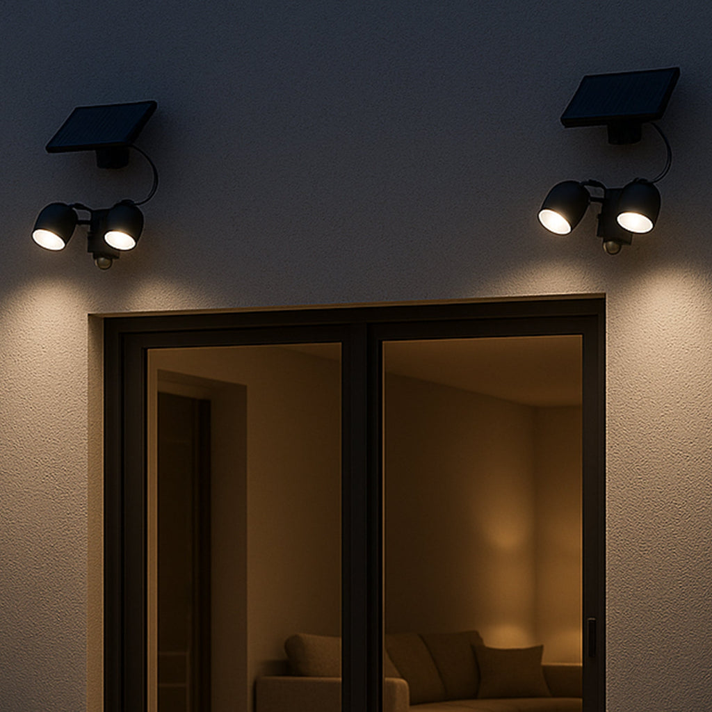 Walee - Projecteur Solaire - Plastique - Noir