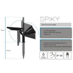 Spiky - Spot Solaire - Plastique - Noir