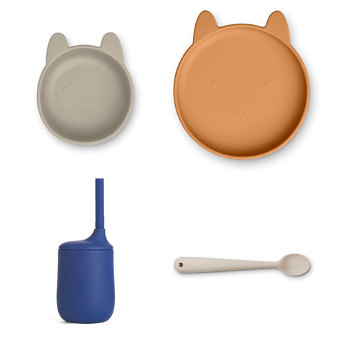 Liewood - Set de comida Cathy Rabbit Mist