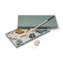 Sebastian dino magnetic fishing game from LIEWOOD - Liewood selection available on amaetc.com, eco friendly concept store for children